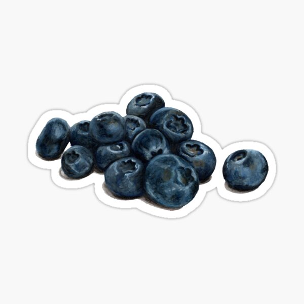 Arándanos, frutos del bosque Pegatina