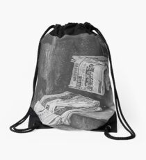 'Newspapers' Drawstring Bag