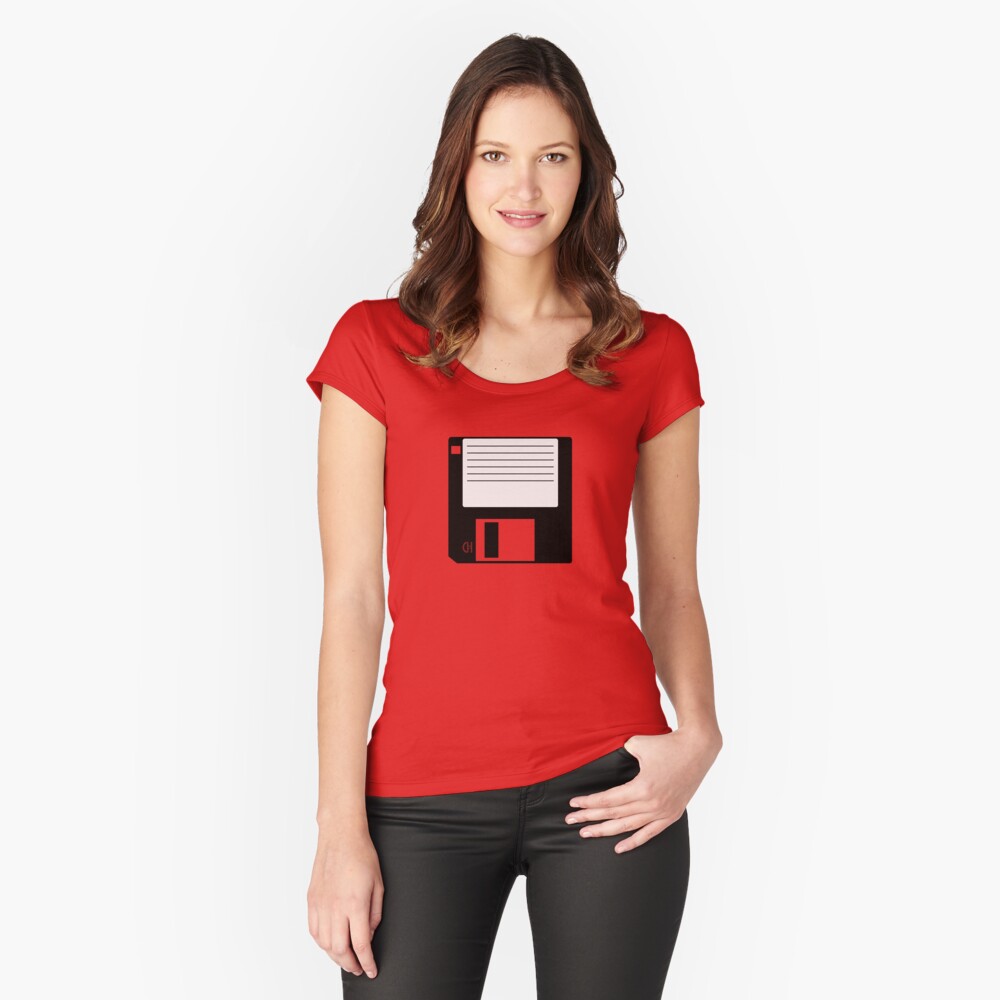 Item preview, Fitted Scoop T-Shirt designed and sold by squinter-mac.