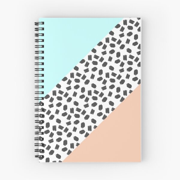 Item preview, Mint & Orange Color Blocks & Black Brushstrokes designed and sold by Blkstrawberry.