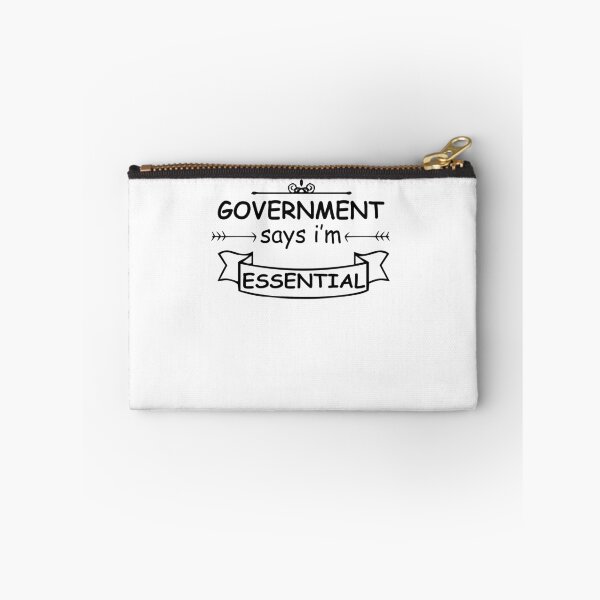 Item preview, government says i'm essential,essential worker shirt,nurse shirt, quarantine shirt designed and sold by Noussairox.