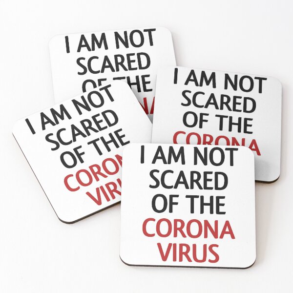 Item preview, i am not scared of the corona virus designed and sold by NovaTees.