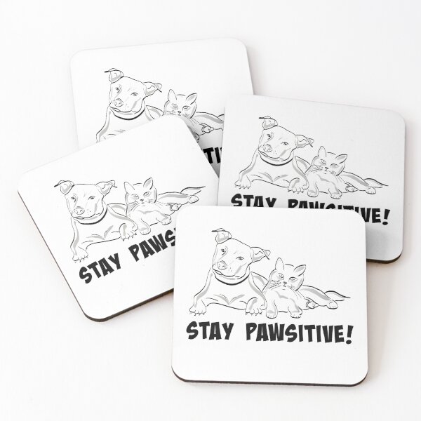 Item preview, STAY PAWSITIVE! DOG AND CAT CORONA VIRUS MEMES COVID-19 2020 designed and sold by Nextlevellife.