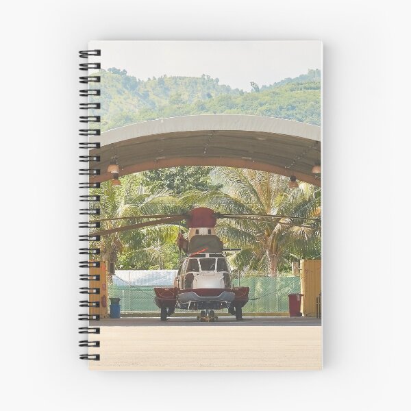 Item preview, Helicopter sheltering in a hangar. designed and sold by Howard  Boyd.