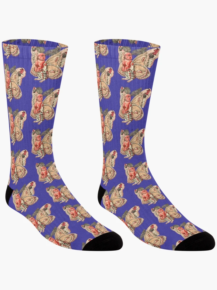 Thumbnail 3 of 5, Socks, Moth Rabbit designed and sold by RaLiz.