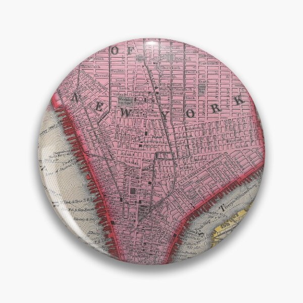 Item preview, New York City Vintage Map Diagram Art designed and sold by Stephen Chambers / The Pop Art Factory.