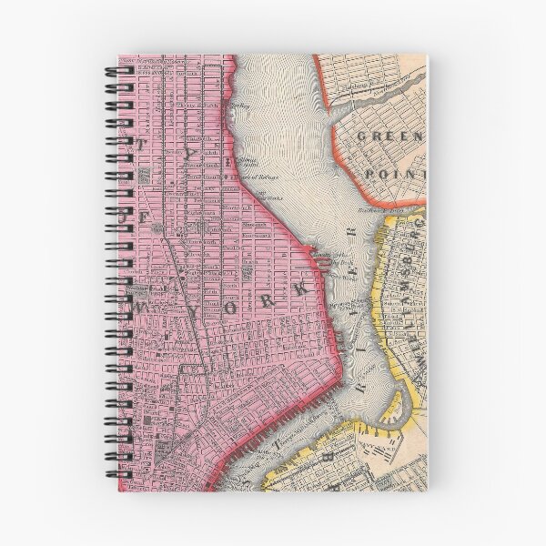 Item preview, New York City Vintage Map Diagram Art designed and sold by Stephen Chambers / The Pop Art Factory.