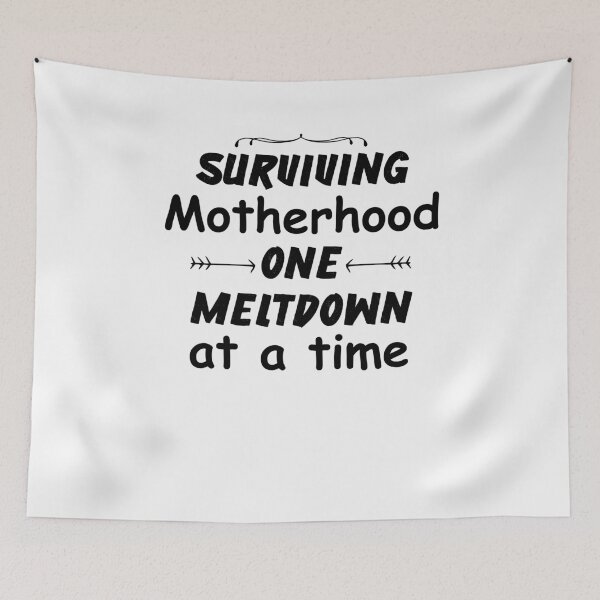 Item preview,  Surviving Motherhood One Meltdown At A Time, Surviving Motherhood Shirt, Motherhood Shirt, Mom Life Shirt, Motherhood, Toddler Mom Shirt designed and sold by Noussairox.
