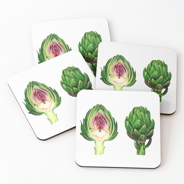 Item preview, Artichoke, Artichoke and a half, Half artichoke, Food illustration designed and sold by Louis Firioss Gomez.