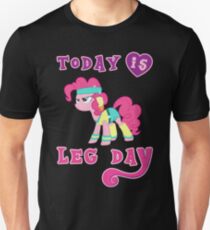 Heute ist Bein-Tagesgymnastik-Motivations-Pony-Eignung Slim Fit T-Shirt