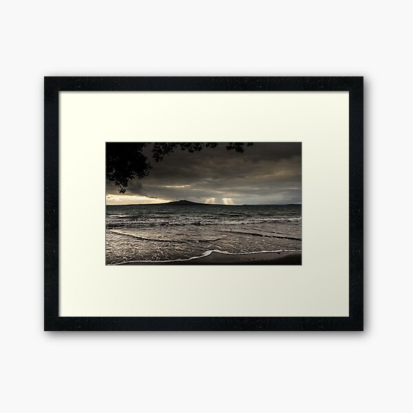 Rangitoto Island Sunrise Framed Art Print