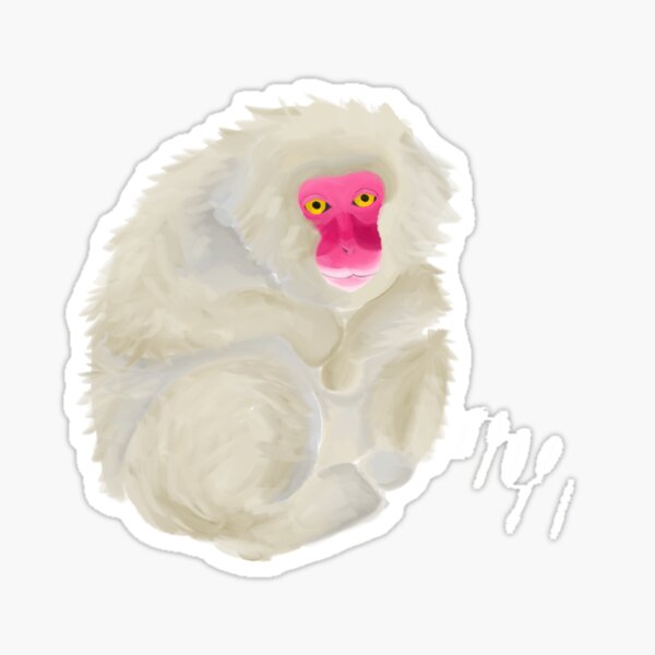Snow monkey Sticker