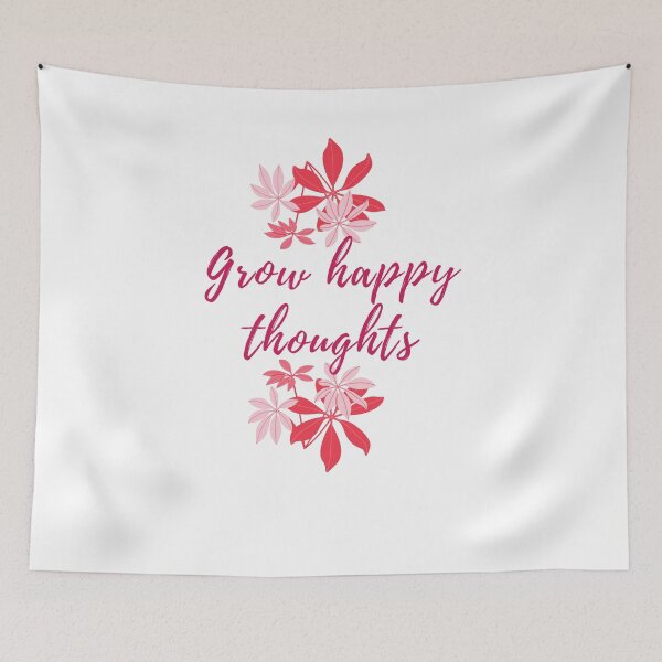 Item preview, Grow happy thoughts | Positive thinking | Positive affirmation designed and sold by TheSelfLoveClub.