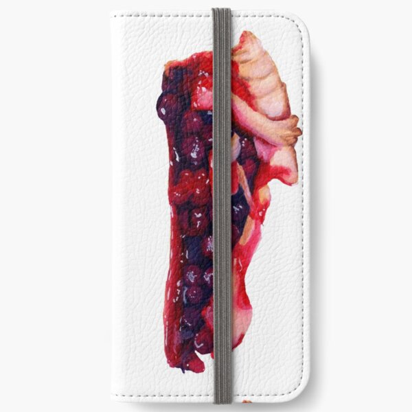 Trozo de tarta de Arandanos, Blueberry pie Fundas tarjetero para iPhone