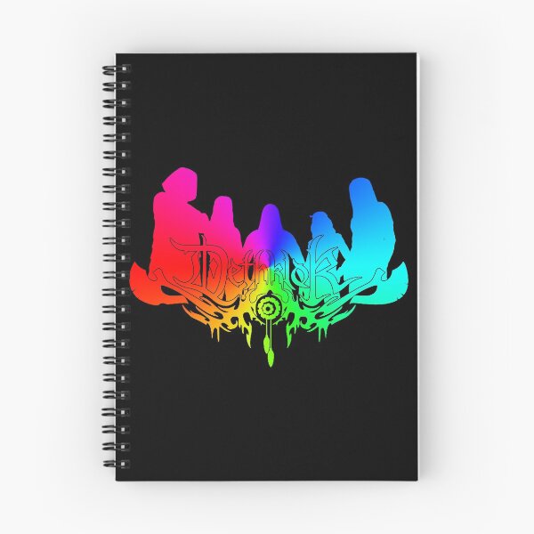 Item preview, Rainbow Dethklok Logo with Band Member Silhouette on Black designed and sold by gkillerb.