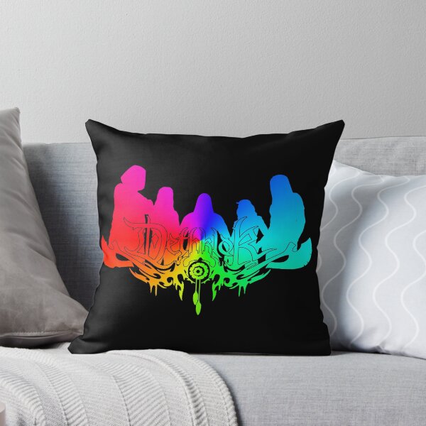 Item preview, Rainbow Dethklok Logo with Band Member Silhouette on Black designed and sold by gkillerb.