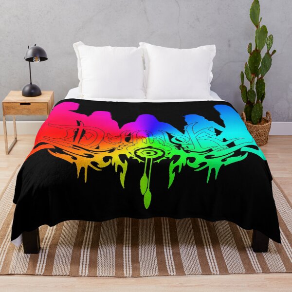 Item preview, Rainbow Dethklok Logo with Band Member Silhouette on Black designed and sold by gkillerb.