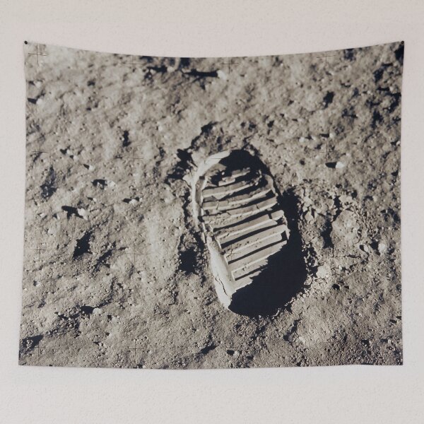 Item preview, NASA Moon Print Photo Apollo 11 Neil Armstrong designed and sold by Stephen Chambers / The Pop Art Factory.