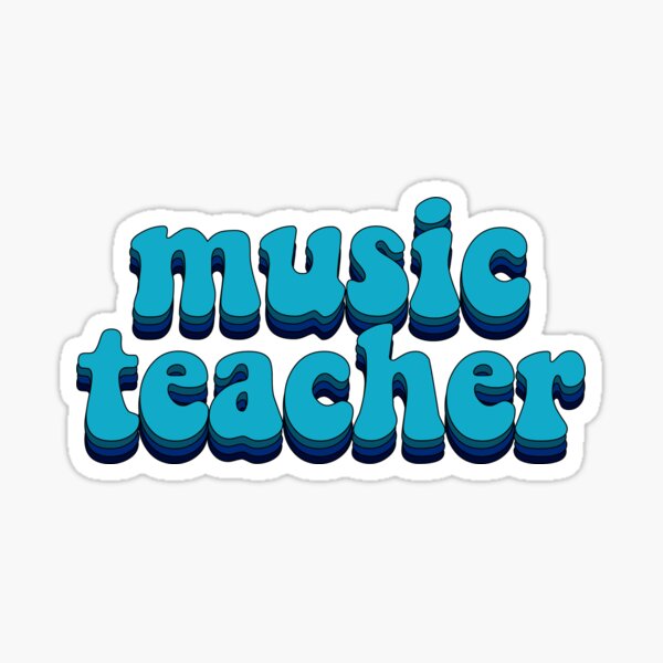Music Teacher - Hippie Sticker
