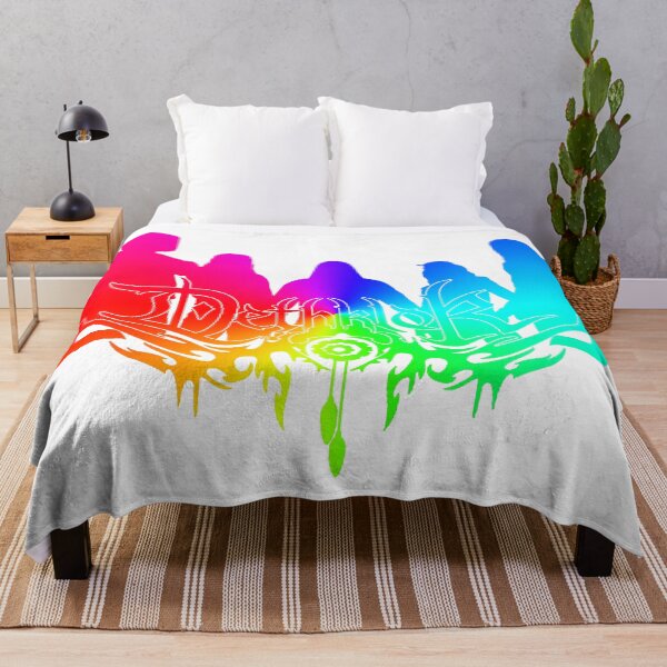 Item preview, Rainbow Dethklok Logo with Band Member Silhouette on White designed and sold by gkillerb.