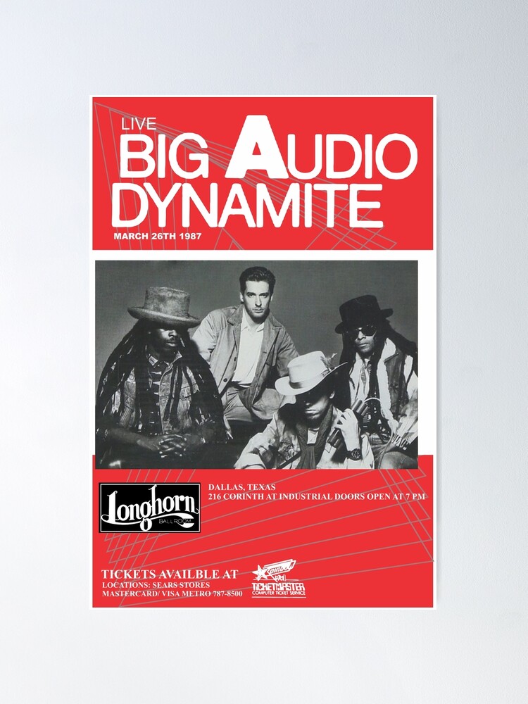 Thumbnail 2 of 3, Poster, big audio dynamite designed and sold by greenarmyman.