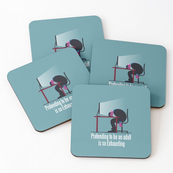 Item preview, Funny Quote Being an adult is so exhausting  designed and sold by FFelder.
