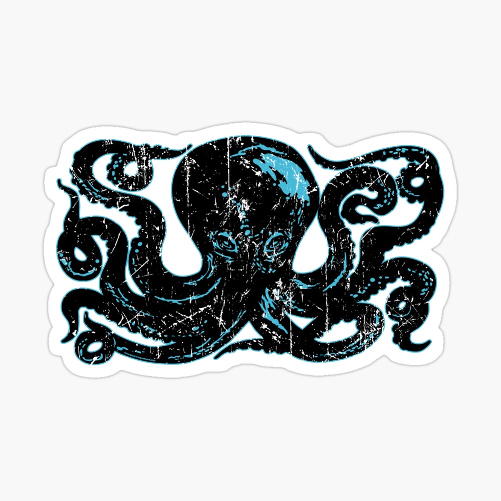 Black Octopus Canvas Print By Blackoctopusmer Redbubble