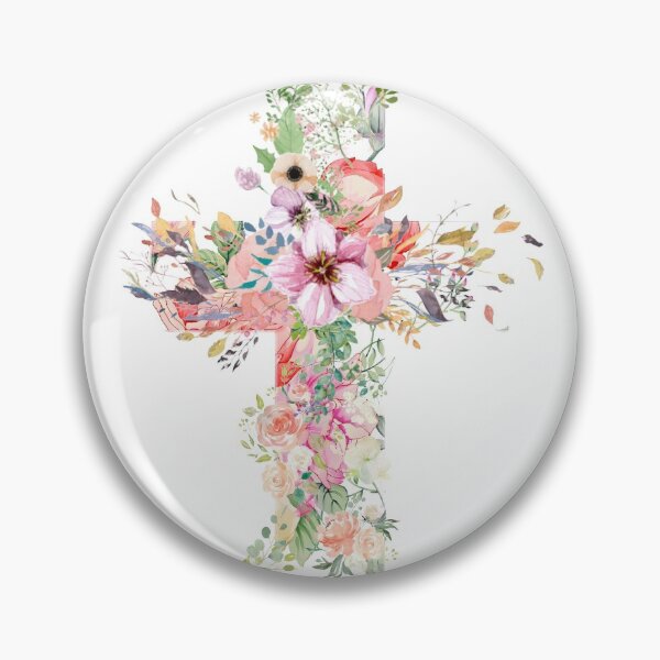 Item preview, Flower Cross designed and sold by Mads Made Designs.
