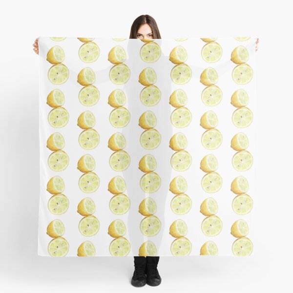 Limon, Lemon, Lima, ilustración de comida Pañuelo