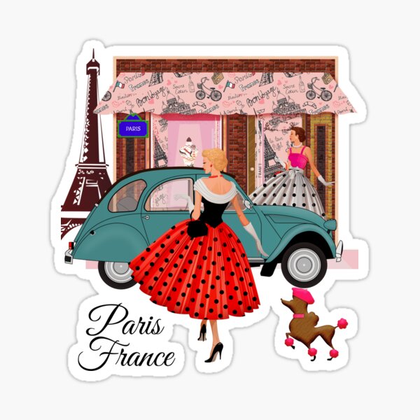 Item preview, Women’s Vintage Retro 50’s Fashion Art designed and sold by joseech.
