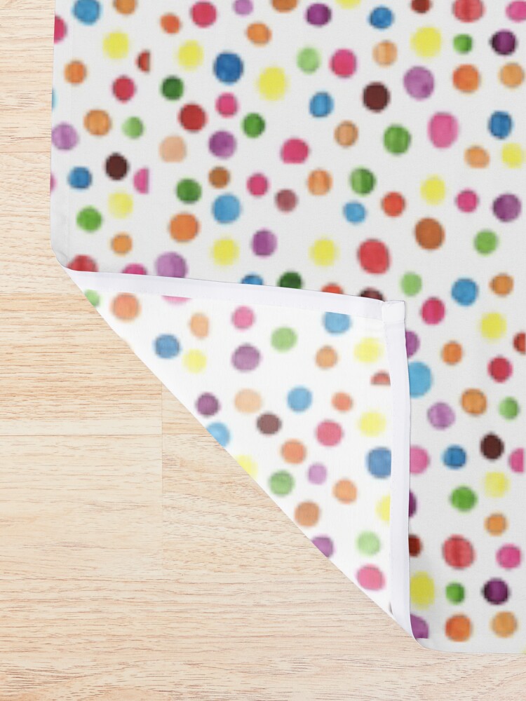 Alternate view of Watercolour Confetti Shower Curtain