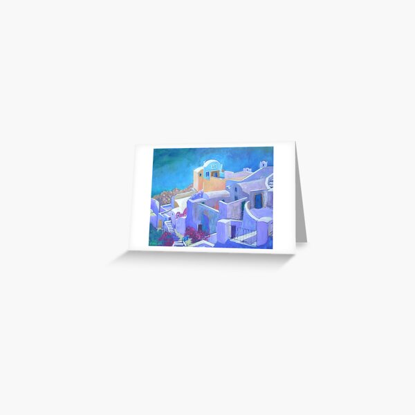 Santorini Greeting Card