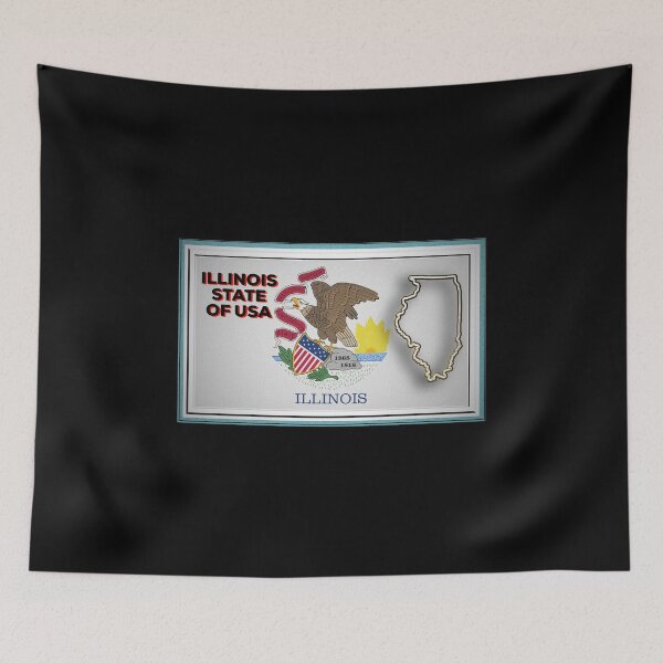 Item preview, Illinois State of The USA designed and sold by IBMClothing.