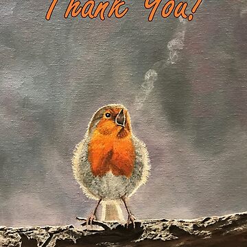 Artwork thumbnail, The Beauty of Birdsong - Thank You Card by EuniceWilkie
