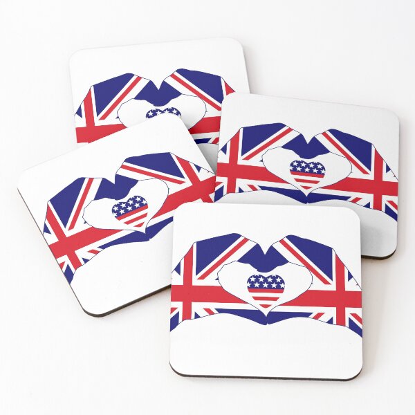 Item preview, We Heart UK & USA Patriot Flag Series designed and sold by Carbon-Fibre Media.