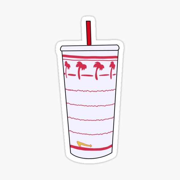 N and out drink Sticker