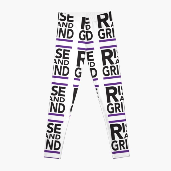 Rise and Grind - RUN DMC - Purple  Leggings
