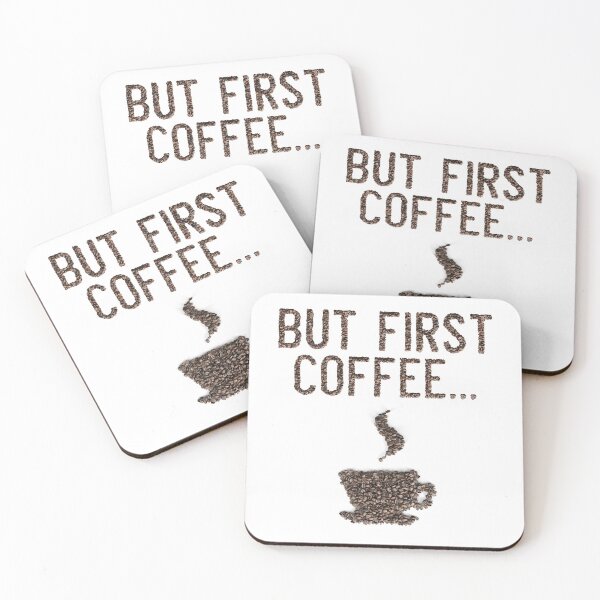 Item preview, But First Coffee! Beans and Cup designed and sold by T-shirt-Designs.