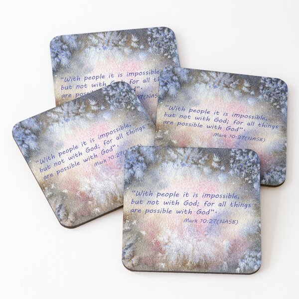 Item preview, The surprise...  Mark 10:27 designed and sold by Diane Hall Watercolors.