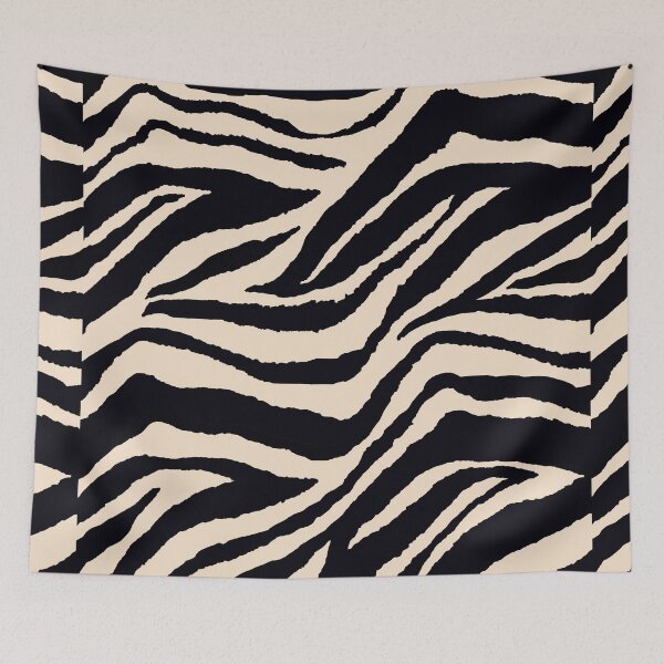Item preview, Animal Print Cebra Negro y Blanco Roto designed and sold by Overthetopsm.