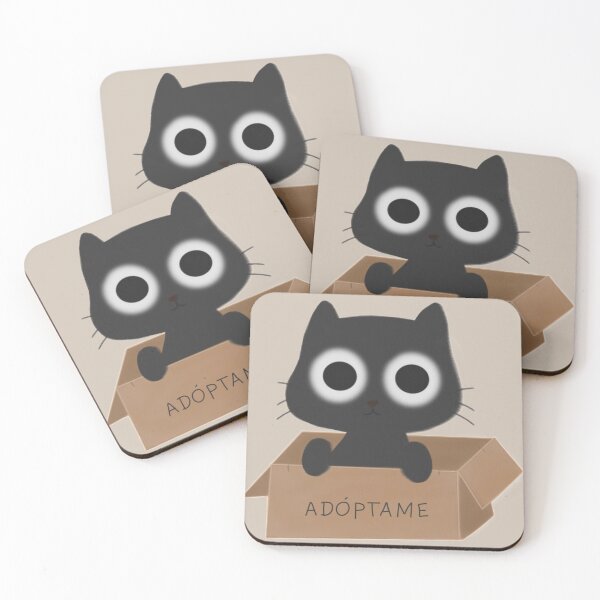Item preview, cute cat for adoption designed and sold by soytantefi.
