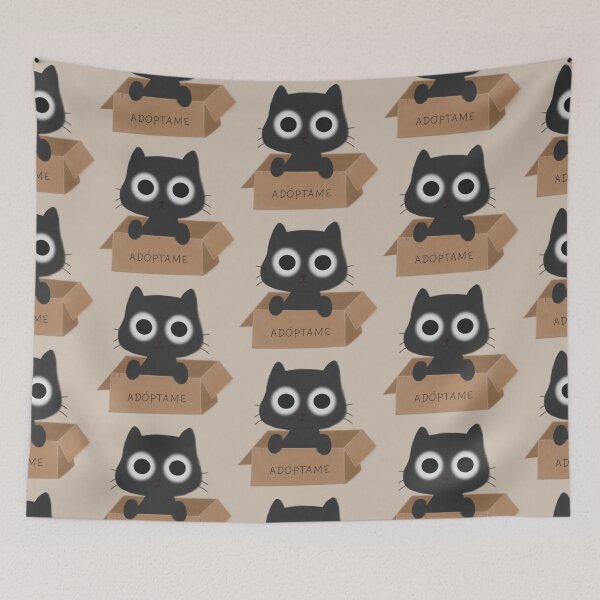 Item preview, cute cat for adoption designed and sold by soytantefi.