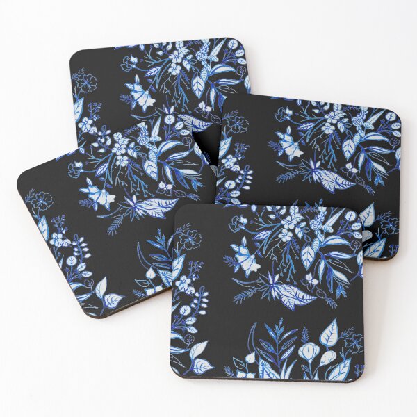 Item preview, Blue flowers designed and sold by Jennystorch.