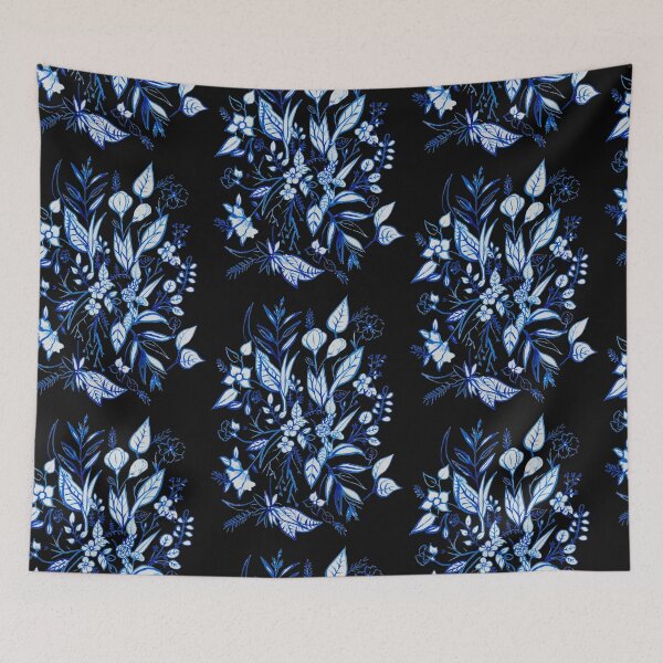 Item preview, Blue flowers designed and sold by Jennystorch.