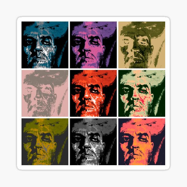 Apocalypse Now Marlon Brando Colonel Kurtz Warhol Pop Art Sticker