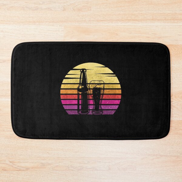 Item preview, Retro Sunset Beer Bottle and Glass designed and sold by Byfab.