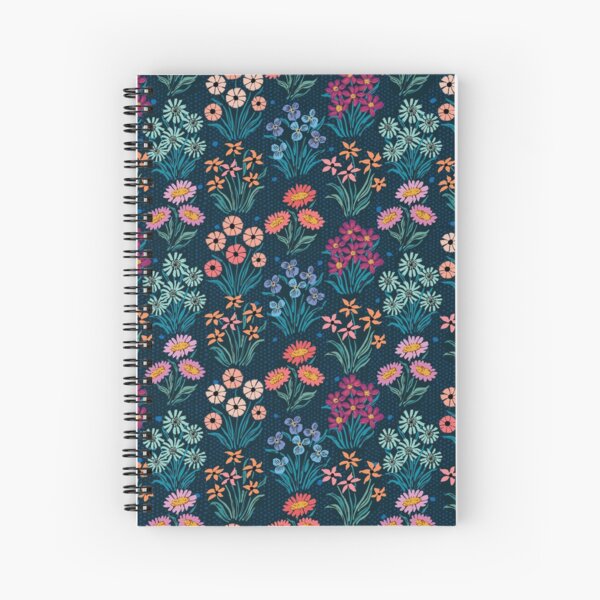 Flower Row Spiral Notebook