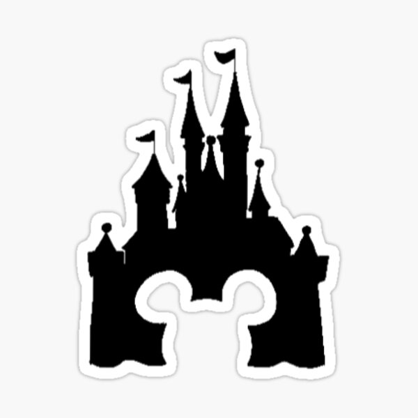 Disney World Castle Sticker+ FREE SHIPPING, Disney Waterproof Sticker,  Disney World Castle Illustration, Disney World Sticker