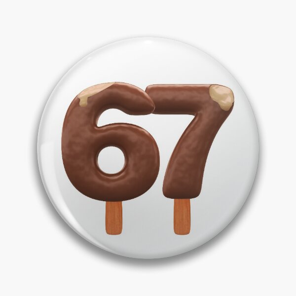 Item preview, 67 Ice Cream Sixty Seven Number 3d Chocolate designed and sold by HelloFromAja.