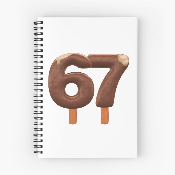 Item preview, 67 Ice Cream Sixty Seven Number 3d Chocolate designed and sold by HelloFromAja.